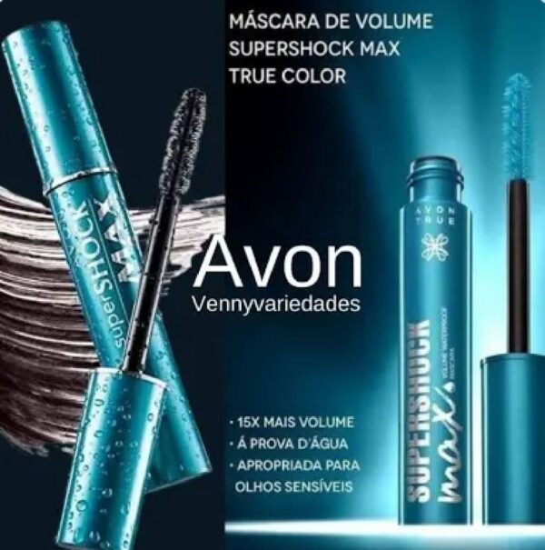 Mascara Cílios Supershock Max 10g- Avon - Image 2